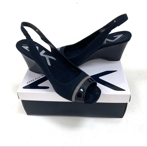 anne klein navy shoes